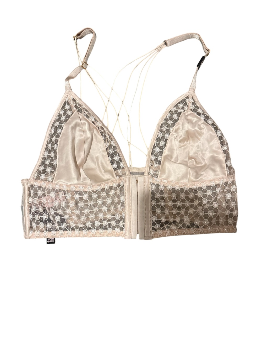 Victoria's Secret Delicate Lace Bralette - Light Beige Sz M NWT